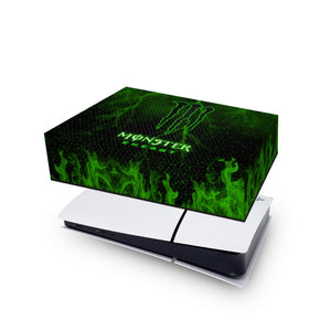 Capa Anti Poeira PS5 Slim Horizontal - Monster Energy Drink - Pop Arte Skins - foto 4