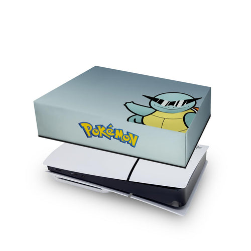 Capa Anti Poeira PS5 Slim Horizontal - Pokemon Squirtle