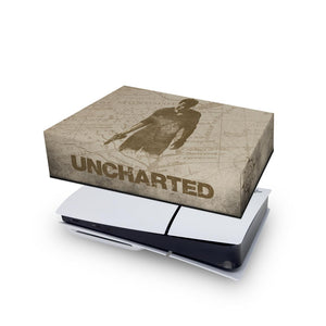 Capa Anti Poeira PS5 Slim Horizontal - Uncharted - Pop Arte Skins