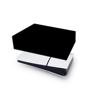 Capa Anti Poeira PS5 Slim Horizontal - Preta All Black - Pop Arte Skins - foto 4