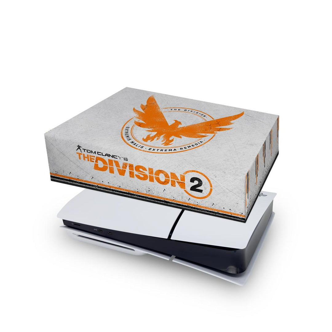 Capa Anti Poeira PS5 Slim Horizontal - The Division 2 - Pop Arte Skins