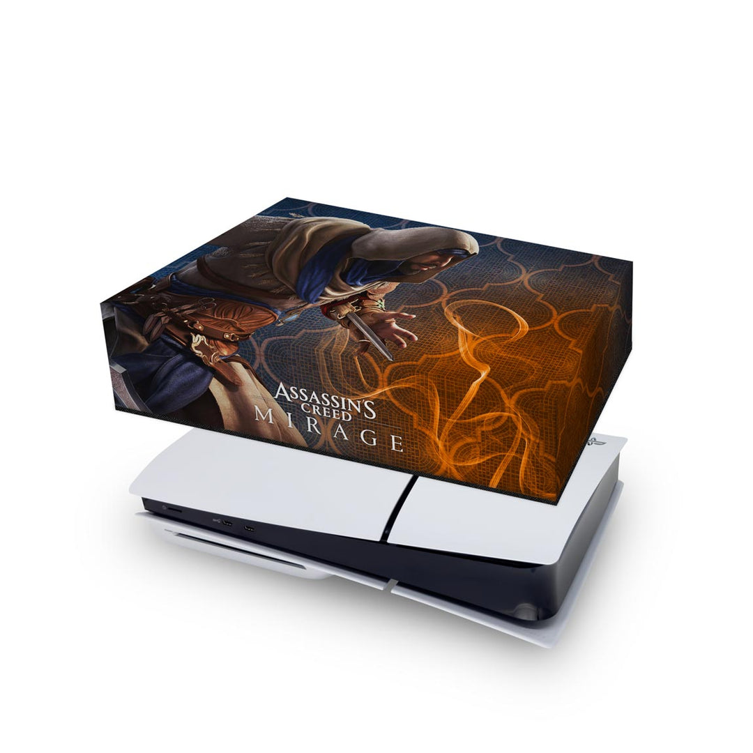 Capa Anti Poeira PS5 Slim Horizontal - Assassin's Creed Mirage - Pop Arte Skins