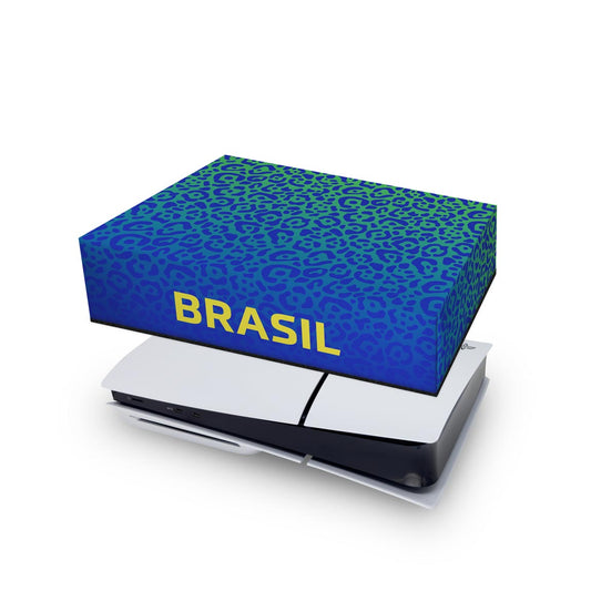 Capa Anti Poeira PS5 Slim Horizontal - Brasil