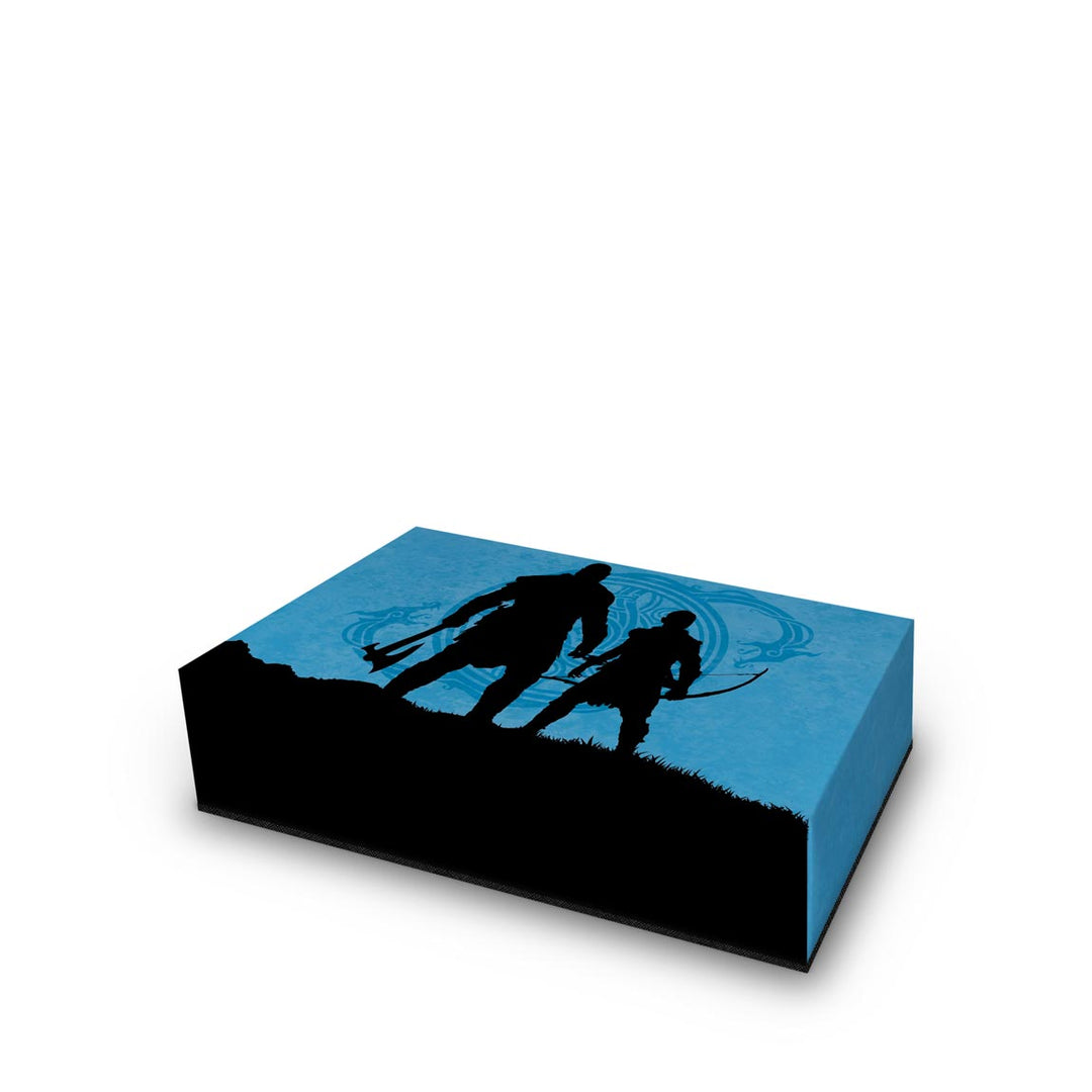 Capa Anti Poeira PS5 Slim Horizontal - God of War Ragnarok Edition - Pop Arte Skins - foto 2