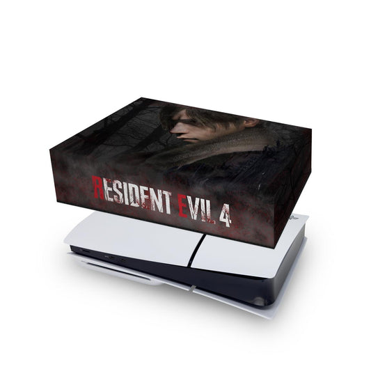 Capa Anti Poeira PS5 Slim Horizontal - Resident Evil 4 Remake