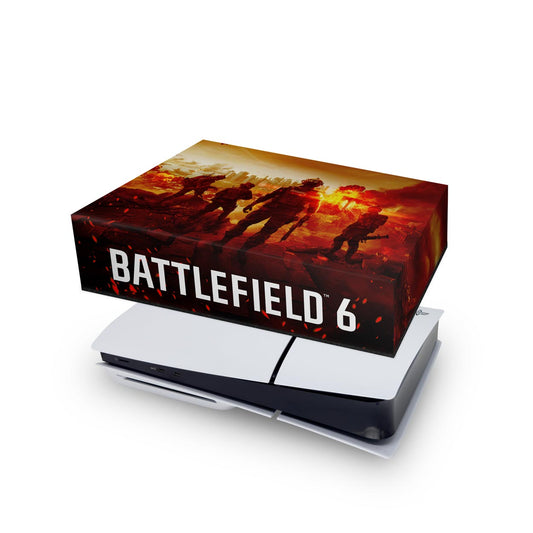 PS5 Slim Capa Anti Poeira Horizontal - Battlefield 6
