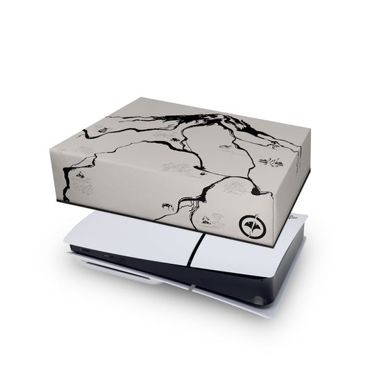 PS5 Slim Capa Anti Poeira Horizontal - Ghost Of Yotei