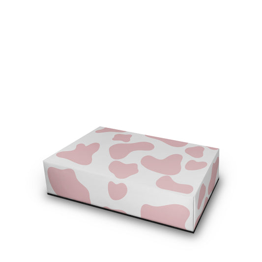 PS5 Slim Capa Anti Poeira Horizontal - Vaquinha Rosa