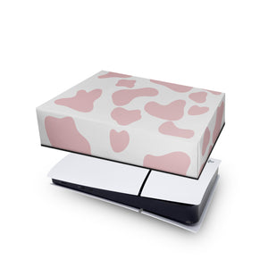 Capa Anti Poeira PS5 Slim Horizontal - Vaquinha Rosa - Pop Arte Skins - foto 3