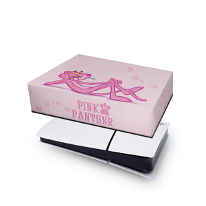 Capa Anti Poeira PS5 Slim Horizontal - Pantera Cor de Rosa - Pop Arte Skins - foto 3