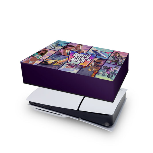 PS5 Slim Capa Anti Poeira Horizontal - Modelo 205