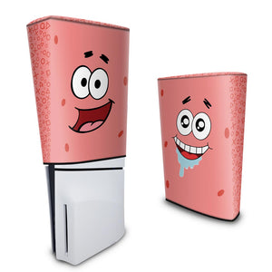 Capa Anti Poeira PS5 Slim Vertical - Patrick - Pop Arte Skins