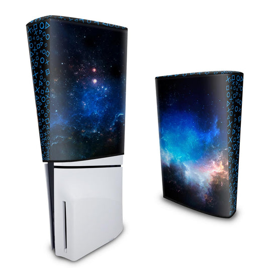 Capa PS5 Slim Anti Poeira Vertical - Universo Cosmos