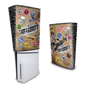Capa Anti Poeira PS5 Slim Vertical - Tony Hawk's Pro Skater - Pop Arte Skins