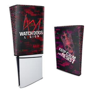 Capa Anti Poeira PS5 Slim Vertical - Watch Dogs Legion - Pop Arte Skins - foto 3