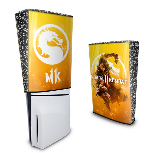 Capa Anti Poeira PS5 Slim Vertical - Mortal Kombat 11