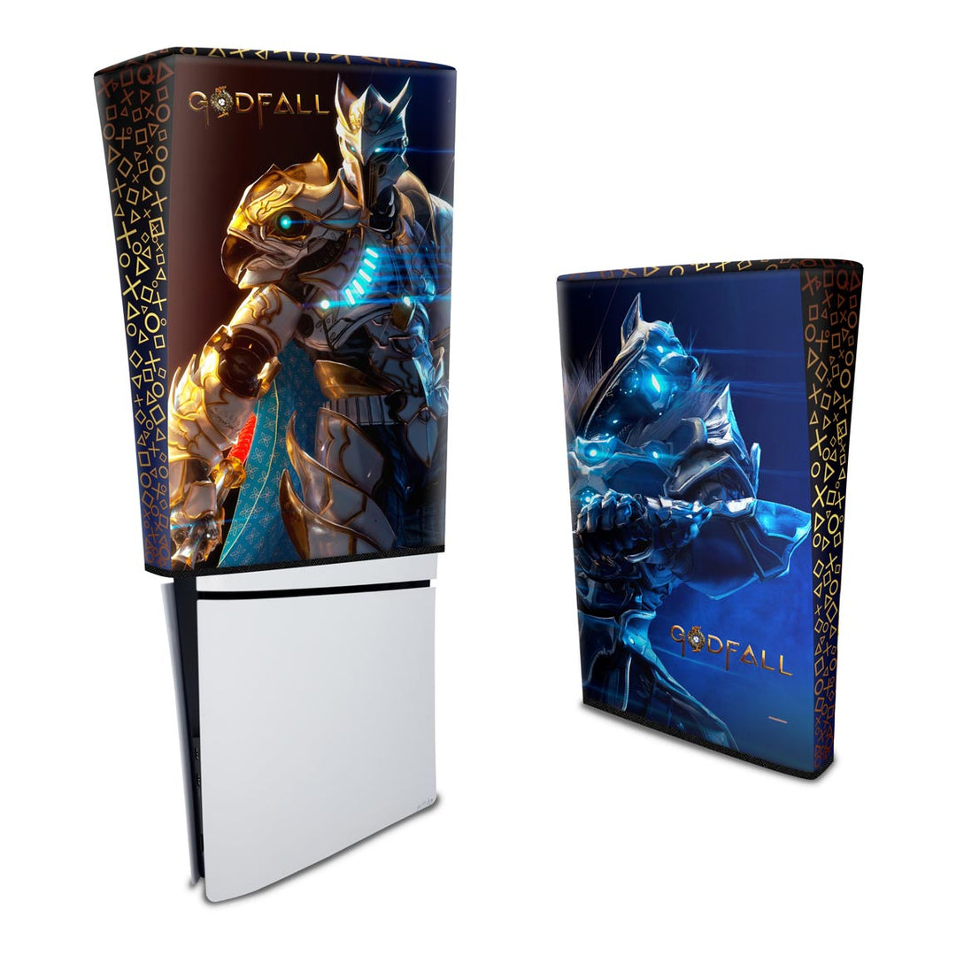 Capa Anti Poeira PS5 Slim Vertical - Godfall - Pop Arte Skins - foto 3