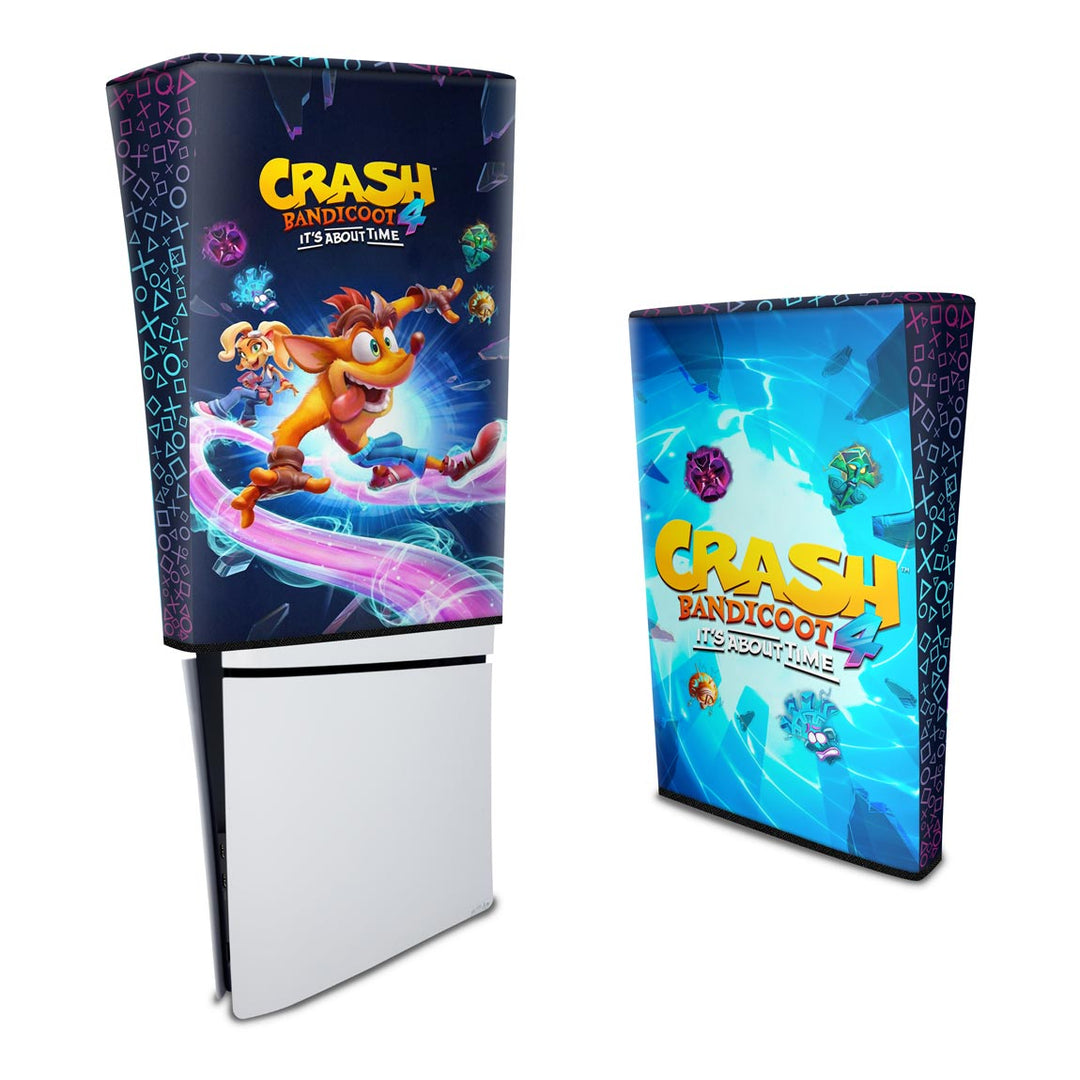 Capa Anti Poeira PS5 Slim Vertical - Crash Bandicoot 4 - Pop Arte Skins - foto 3