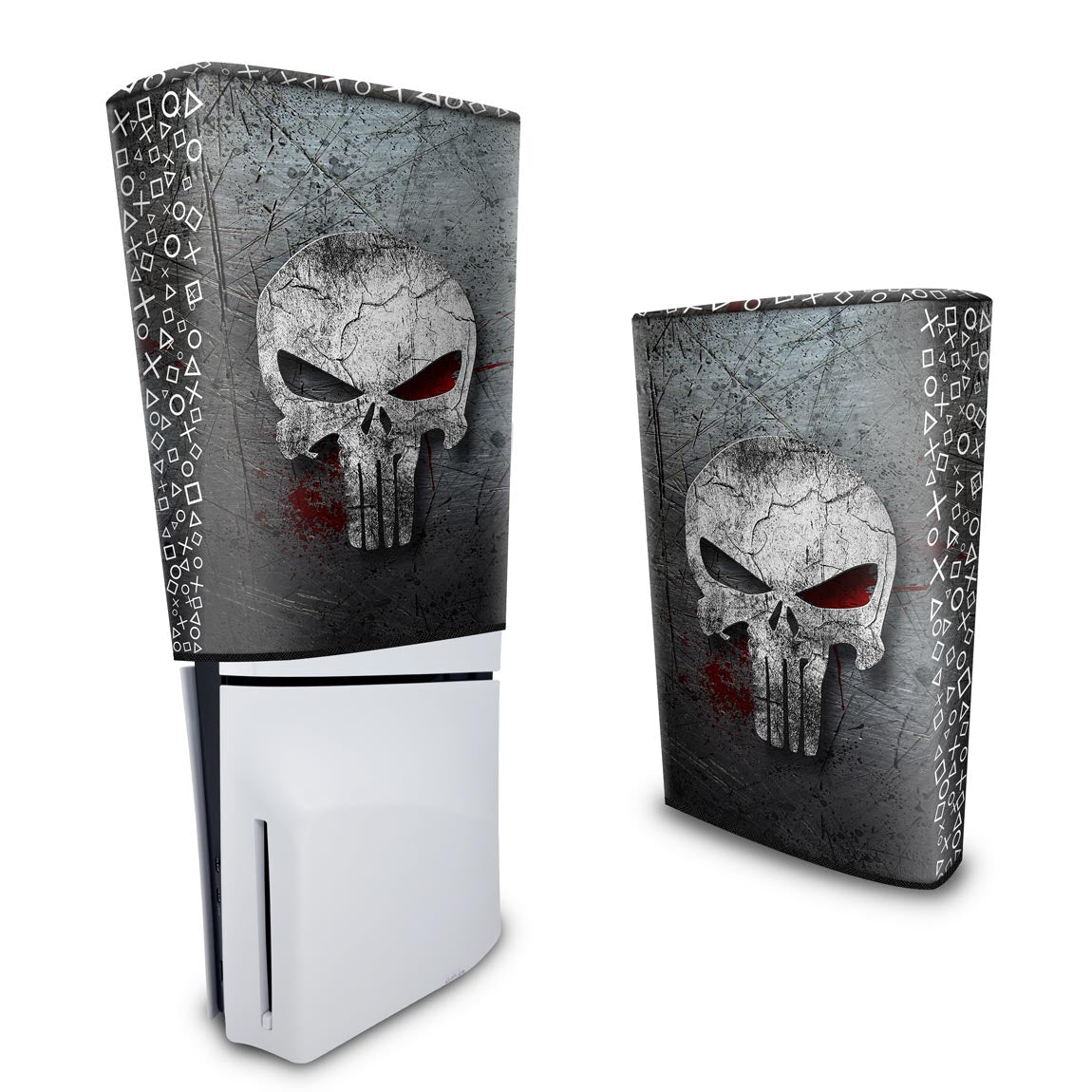 Capa Anti Poeira PS5 Slim Vertical - The Punisher Justiceiro