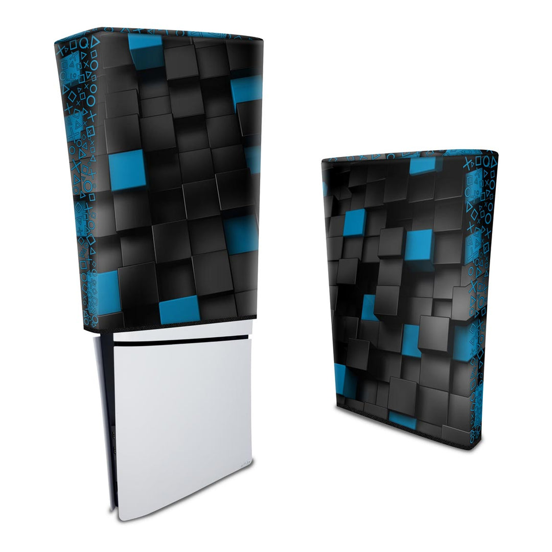 Capa Anti Poeira PS5 Slim Vertical - Cubos - Pop Arte Skins - foto 3