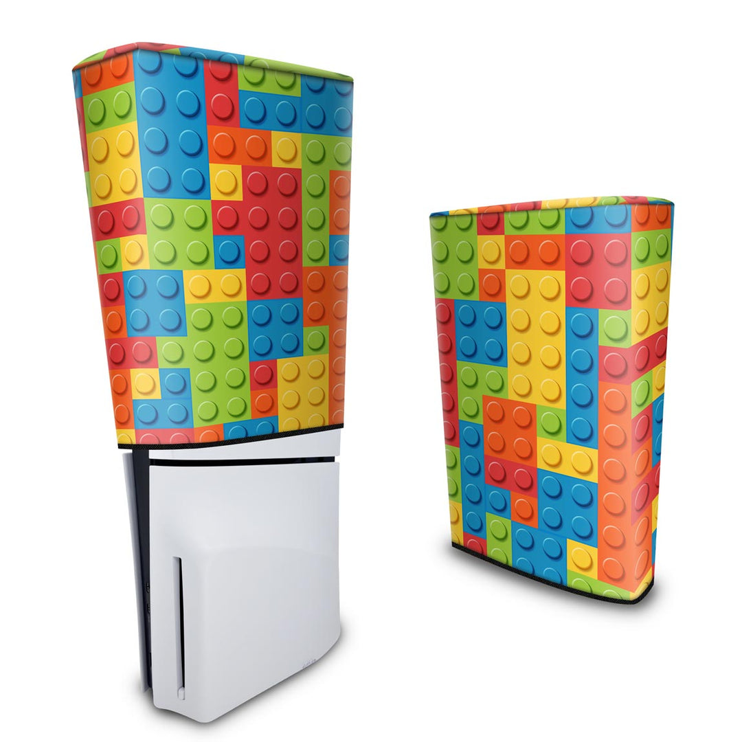 Capa Anti Poeira PS5 Slim Vertical - Lego Peça - Pop Arte Skins