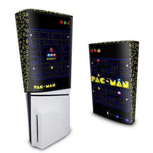 Capa Anti Poeira PS5 Slim Vertical - Pac Man - Pop Arte Skins