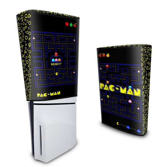 Capa Anti Poeira PS5 Slim Vertical - Pac Man