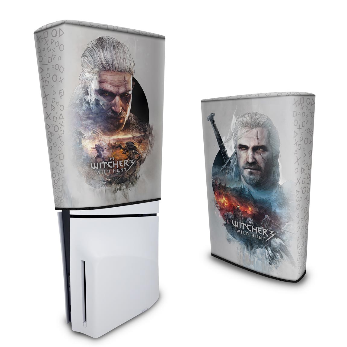 Capa PS5 Slim Anti Poeira Vertical - The Witcher 3