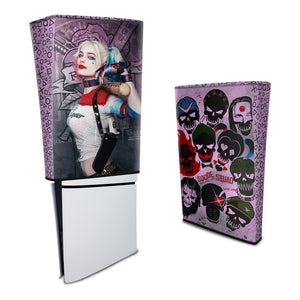 Capa Anti Poeira PS5 Slim Vertical - Arlequina Harley Quinn - Pop Arte Skins - foto 3