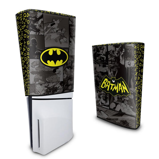 Capa Anti Poeira PS5 Slim Vertical - Batman Comics