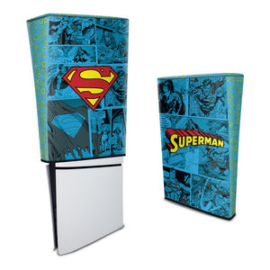 Capa Anti Poeira PS5 Slim Vertical - Superman Comics - Pop Arte Skins - foto 3