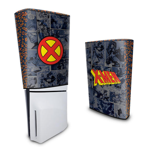 Capa Anti Poeira PS5 Slim Vertical - X-Men Comics