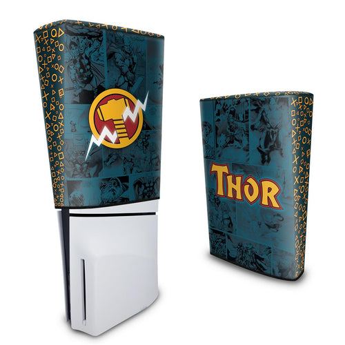 Capa Anti Poeira PS5 Slim Vertical - Thor Comics