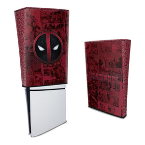Capa Anti Poeira PS5 Slim Vertical - Deadpool Comics - Pop Arte Skins - foto 3