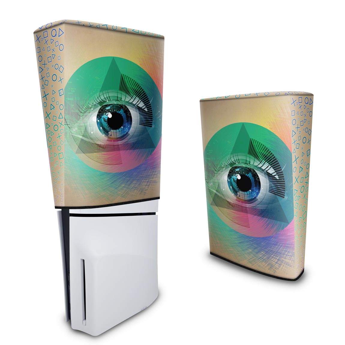 Capa Anti Poeira PS5 Slim Vertical - Abstrato #89