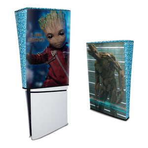 Capa Anti Poeira PS5 Slim Vertical - Baby Groot - Pop Arte Skins - foto 3