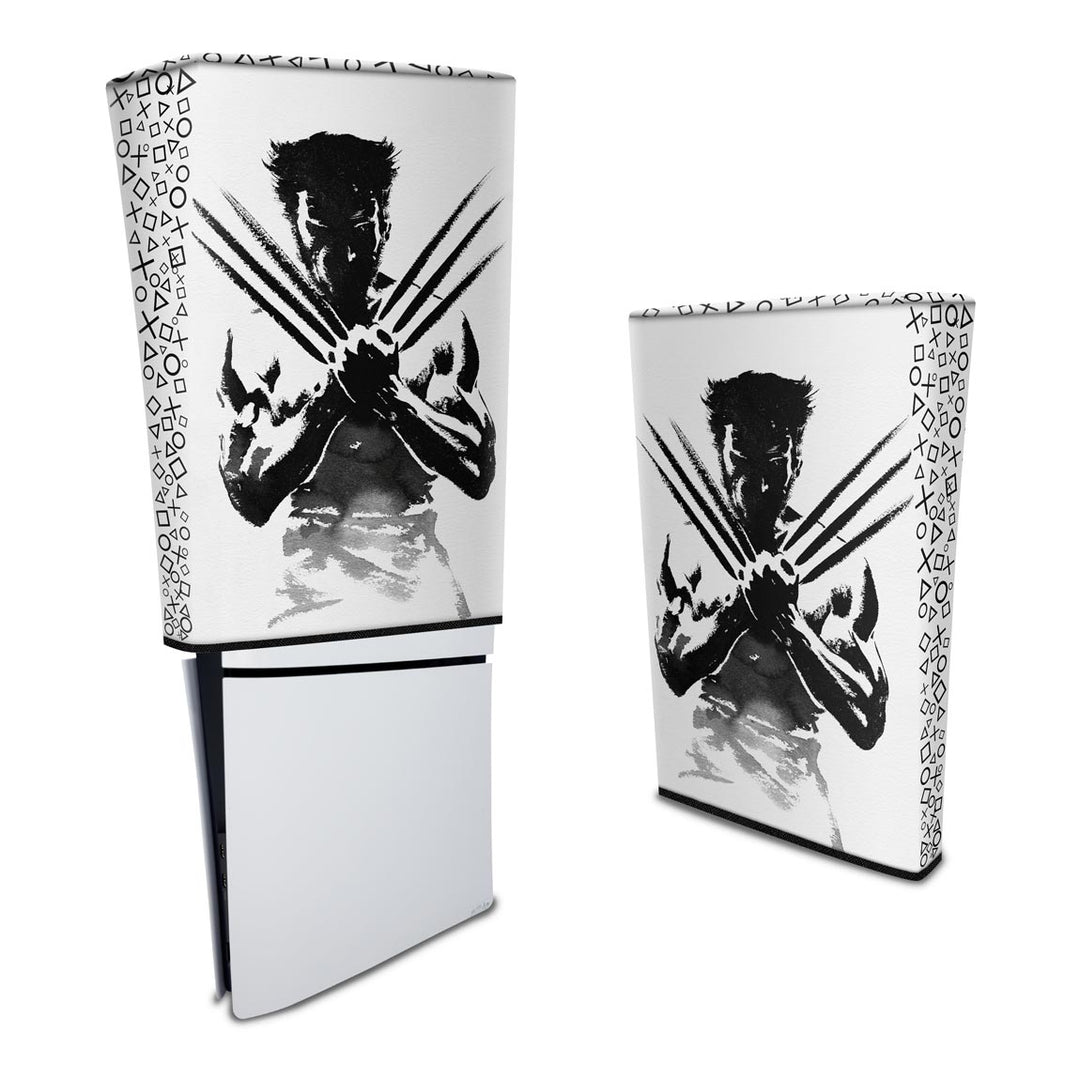 Capa Anti Poeira PS5 Slim Vertical - Wolverine X-men - Pop Arte Skins - foto 3