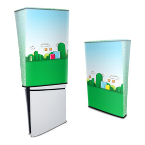 Capa Anti Poeira PS5 Slim Vertical - Super Mario Bros - Pop Arte Skins - foto 3