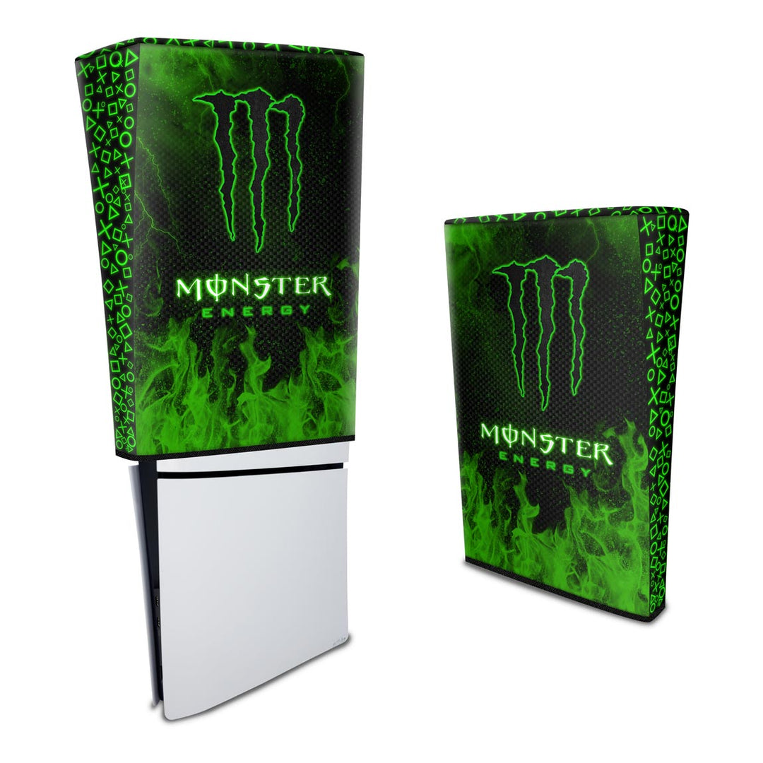 Capa Anti Poeira PS5 Slim Vertical - Monster Energy Drink - Pop Arte Skins - foto 3