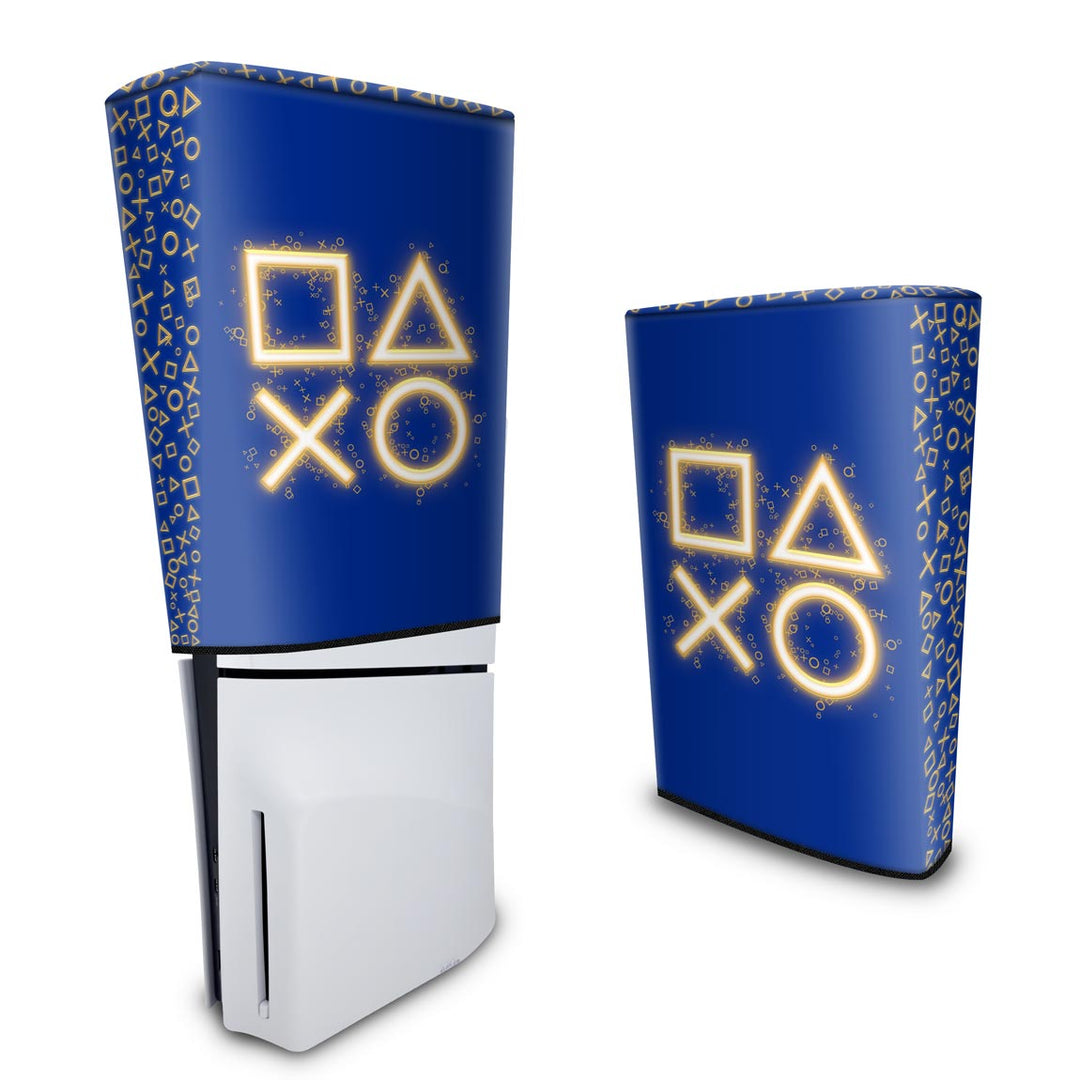 Capa Anti Poeira PS5 Slim Vertical - Days Of Play Edição Limitada - Pop Arte Skins