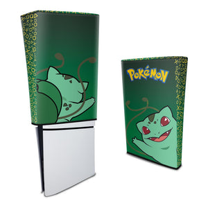 Capa Anti Poeira PS5 Slim Vertical - Pokemon Bulbasaur - Pop Arte Skins - foto 3