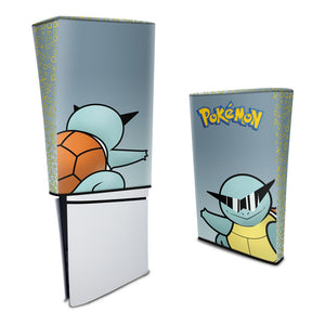 Capa Anti Poeira PS5 Slim Vertical - Pokemon Squirtle - Pop Arte Skins - foto 3