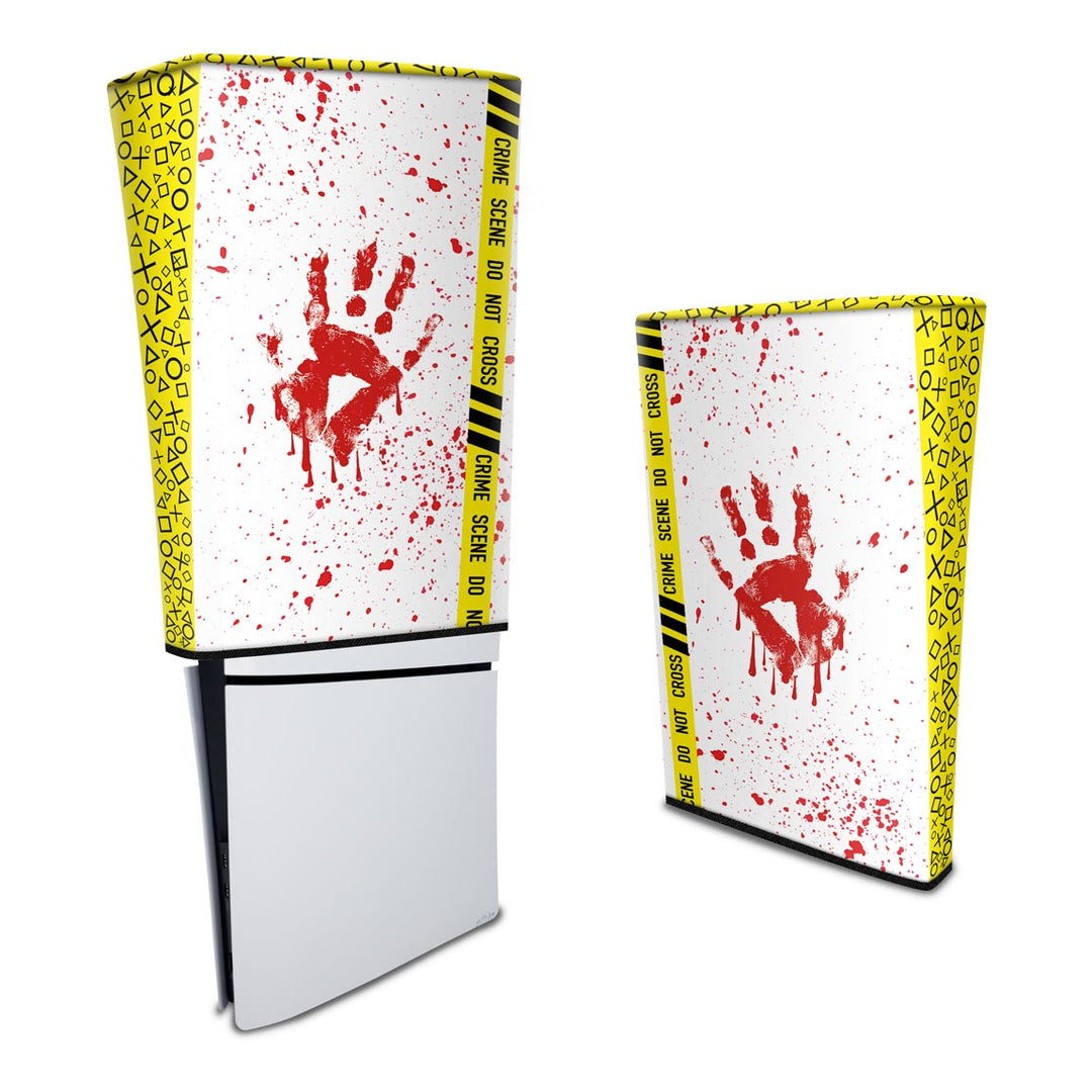 Capa Anti Poeira PS5 Slim Vertical - Cena De Crime Scene - Pop Arte Skins - foto 3
