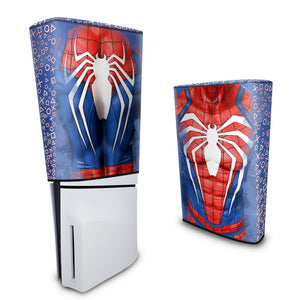 Capa Anti Poeira PS5 Slim Vertical - Spider-Man Homem Aranha 2 - Pop Arte Skins