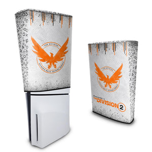 Capa Anti Poeira PS5 Slim Vertical - The Division 2 - Pop Arte Skins