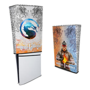 Capa Anti Poeira PS5 Slim Vertical - Mortal Kombat 1 - Pop Arte Skins - foto 3