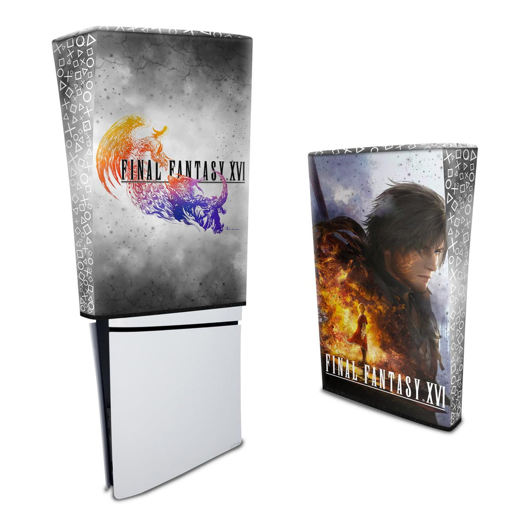 Capa Anti Poeira PS5 Slim Vertical - Final Fantasy XVI - Pop Arte Skins - foto 3