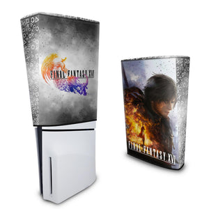Capa Anti Poeira PS5 Slim Vertical - Final Fantasy XVI - Pop Arte Skins