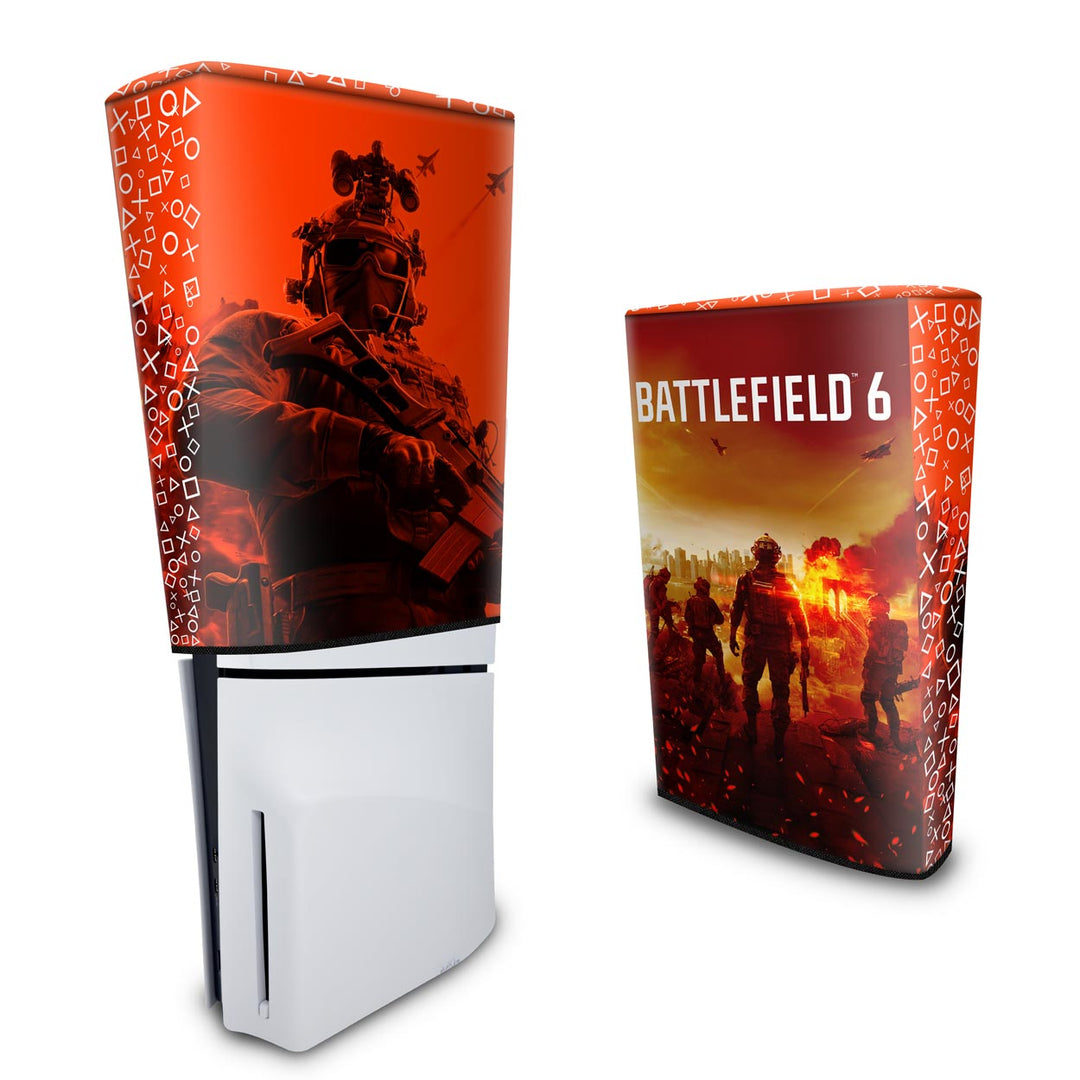 Capa Anti Poeira PS5 Slim Vertical - Battlefield 6