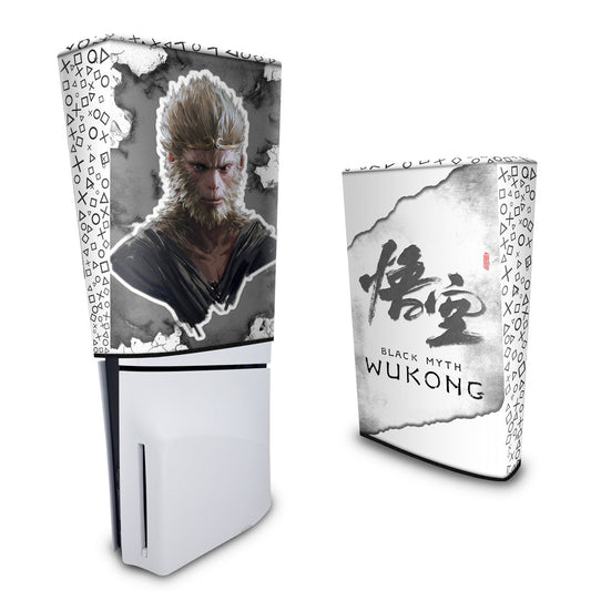 Capa Anti Poeira PS5 Slim Vertical - Black Myth: Wukong